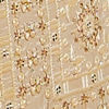 Cream Beige Floral Embroidered Saree with Sequin Work